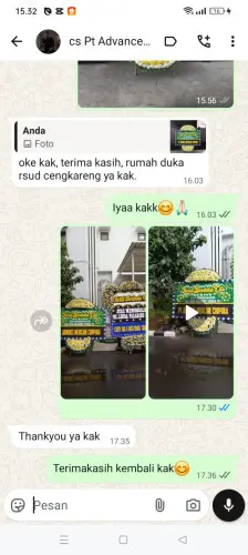Testimonial Papan Bunga Pernikahan sidoarjo