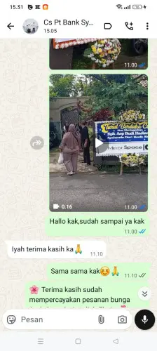 Testimonial Papan Bunga sidoarjo